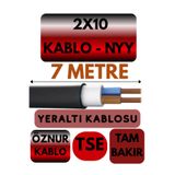 Avarson Öznur 2x10 NYY Yeraltı Kablosu, 7 Metre