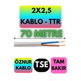 Avarson Öznur 2x2,5 TTR Kablo, 70 Metre, Beyaz