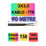Avarson Öznur 2x2,5 TTR Kablo, 90 Metre, Siyah