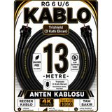 Avarson Reçber Rg 6 U/6 Phy-Hf Trishield Koaksiyel Uydu Kablosu 307093 - 13 METRE
