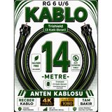 Avarson Reçber Rg 6 U/6 Phy-Hf Trishield Koaksiyel Uydu Kablosu 307093 - 14 METRE