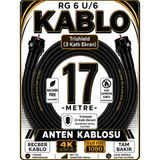 Avarson Reçber Rg 6 U/6 Phy-Hf Trishield Koaksiyel Uydu Kablosu 307093 - 17 METRE
