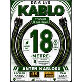 Avarson Reçber Rg 6 U/6 Phy-Hf Trishield Koaksiyel Uydu Kablosu 307093 - 18 METRE