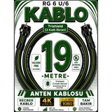 Avarson Reçber Rg 6 U/6 Phy-Hf Trishield Koaksiyel Uydu Kablosu 307093 - 19 METRE
