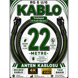 Avarson Reçber Rg 6 U/6 Phy-Hf Trishield Koaksiyel Uydu Kablosu 307093 - 22 METRE