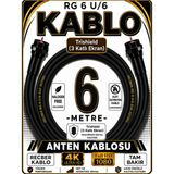 Avarson Reçber Rg 6 U/6 Phy-Hf Trishield Koaksiyel Uydu Kablosu 307093 - 6 METRE