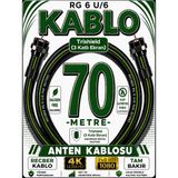 Avarson Reçber Rg 6 U/6 Phy-Hf Trishield Koaksiyel Uydu Kablosu 307093 - 70 METRE