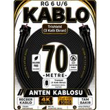 Avarson Reçber Rg 6 U/6 Phy-Hf Trishield Koaksiyel Uydu Kablosu 307093 - 70 METRE