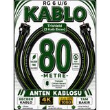Avarson Reçber Rg 6 U/6 Phy-Hf Trishield Koaksiyel Uydu Kablosu 307093 - 80 METRE