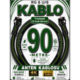 Avarson Reçber Rg 6 U/6 Phy-Hf Trishield Koaksiyel Uydu Kablosu 307093 - 90 METRE