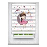 Avart Digital Ayda Oturan Kız - Çocuk Odası Perdesi - Baskılı Zebra Perde