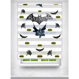Avart Digital Batman Baskılı Çocuk Odası Perdesi Baskılı Zebra Perde - Dijital Baskılı Zebra Stor Perde - Renkli - 100 x 280 cm