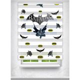 Avart Digital Batman Baskılı Çocuk Odası Perdesi Baskılı Zebra Perde - Dijital Baskılı Zebra Stor Perde - Renkli - 200 x 280 cm