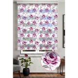 Avart Digital Çiçek Desenli Zebra Stor Perde (Mor) - Dijital Baskılı Zebra Stor Perde