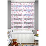 Avart Digital Çocuk Odası Pembe Şirin Kalpler Desenli Zebra Perde - Dijital Baskılı Zebra Stor Perde