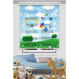 Avart Digital Harikalar Diyarı Baskılı Zebra Çocuk Odası Perdesi - Renkli - 140 x 200 cm