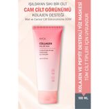 AVCA Kolajen Peptide Destekli Nemlendirici Soyulabilir Yüz Maskesi Cam Cilt Etkisi - Collagen Wrapping Pore Peel-Off Mask 100 ml