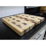 Avcı Ahşap End Grain Kesme Tahtası (Armut,ceviz,vişne)