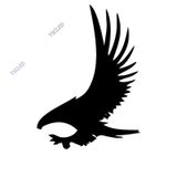 Avcı Kartal Kuş sticker 15cm