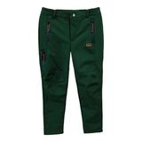 AVCI MARKET Haki Yeşil Softshell Pantalon İçi Polarlı Gizli Fermuarlı - XL