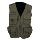 Avcı Model İçi Fileli Haki Renk Outdoor Yazlık Yelek