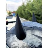 Avcı Motor Motosiklet Siyah Şeytan Boynuzu Kask Dış Aksesuar
