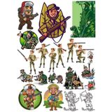Avcı Sticker Set 22 Parça Telefon, Tablet, Defter, Laptop Sticker