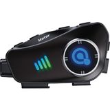 Avcı Teknoloji Market 1080P Full Hd Kameralı Bluetooth 5.2 Motosiklet Intercom Kask Kulaklık - Siyah