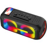 Avcı Teknoloji Market 6000MAH Powerbankli Stereo Bluetooth Hoparlör 15W Magsafe Kablosuz Şarjlı Karaoke Ses Sistemi - Siyah