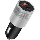 Avcı Teknoloji Market Araç Içi Metal Çakmaklık Şarj Cihazı 3.0 USB Type-C Hızlı Şarj - Siyah
