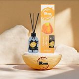 Avcı Teknoloji Market Bambu Çubuklu Oda Kokusu Şık Difüzör Uzun Süre Kalıcı Esanslı - Amber - Hardal Sarısı