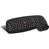 Avcı Teknoloji Market Ergonomik Kablosuz Klavye Mouse Seti 2.4ghz Wireless Multimedya Set - Siyah
