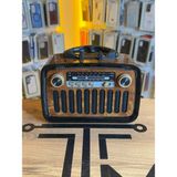 Avcı Teknoloji Market Lüks Ceviz Desenli Nostalji Radyo Bluetoothlu Sb Sd Kart Girişli Şarjlı Müzik Kutusu - Açık Kahverengi