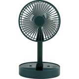 Avcı Teknoloji Market Şarjlı Teleskopik Masaüstü Vantilatör Katlanabilir Taşınabilir Mini Fan - Gri
