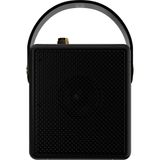 Avcı Teknoloji Market Vintage Görünümlü Deri Saplı Bluetooth Speaker Taşınabilir Şarjlı Kablosuz Ses Kutusu - Siyah
