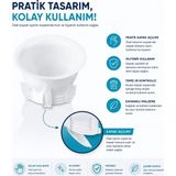 AVCILAR PLASTİK Wc Matik Tek Kapak Koku Ve Haşerelere Karşı Pastik Tuvalet Gider Kapağı