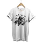 Avcılık Hunter Drahthaar Av Köpeği ve Keklik Ördek Çulluk Baskılı Regular Fit %100 Pamuk T-Shirt - Beyaz - XL