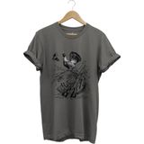 Avcılık Hunter Keklik Kuşu ve Orman Tavuğu Baskılı Vahşi Yaşam Doğa Regular Fit %100 Pamuk T-Shirt - Antrasit