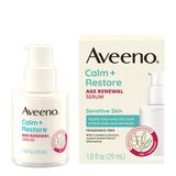 Aveeno Calm + Restore Age Renewal Kırışıklık Karşıtı Yüz Serumu, Besleyici Yulaf ve Kızılcık Özlü Yaşlanma Karşıtı Serum, İnce Çizgilerin Görünümünü Görünür Şekilde İyileştirir, Kokusuz, 1,0 fl. Oz