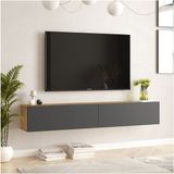 Aven Tv Ünitesi Tv Sehpası Kapaklı 180CM Çam-Antrasit Ave8-Aa - Çam - Antrasit