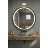 Avend Akıllı Ayna Buğu Önleyicili 3 Renk Ledli Işık Hd Siyah Çerçeveli Dokunmatik Banyo Lavabo Makyaj Aynası