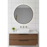 Avend Akıllı Ayna Buhar Tutmaz Yeni Nesil Hd Yansıma Dokunmatik 2 Butonlu 3 Renk Led Işıklı Siyah Çerçeveli 90 Cm Lüx Lavabo Duvar Makyaj Ban