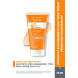 Avene Cream SPF 50+ Kuru Ciltler için Renkli Güneş Kremi Yüksek Koruma ve Nemlendirici Etkili 50 ml