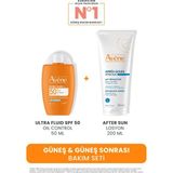 Avene Güneş & Güneş Sonrası Bakım Seti (Ultra Fluid Spf 50 Oil Control 50 ml + After Sun Losyon 200 Ml)