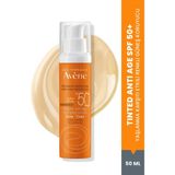 Avene Tinted Anti-Age SPF 50+ Yaşlanma Karşıtı Renkli Güneş Kremi Yüksek Koruma Anti-Aging Yüz Bakımı 50 ml