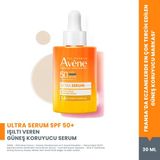 Avene Ultra Serum SPF 50+ Aydınlatıcı Etkili UVA,UVB ve Mavi Işık Karşıtı Güneş Koruyucu Serum 30 ml