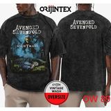 Avenged Sevenfold Yıkamalı Over Size Tişört M - Antrasit