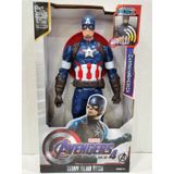 Avengers Captain America Action Figür Oyuncak Işıklı Konuşan 28.5 Cm