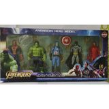 Avengers Süper Kahramanlar 5li Oyuncak Figür Seti Yenilmezler Takımı Karakter - Renkli