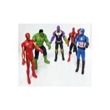AVENGERS Thanos Hulk Spiderman C.amerika 16 Cm Figür Oyuncak 5 Li